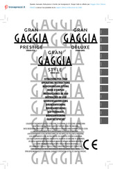 Gaggia GRAN DELUXE RI8425 Operating Instructions Manual