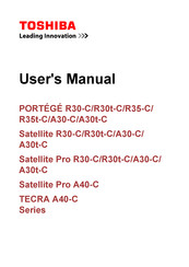 Toshiba Satellite Pro R30t-C User Manual