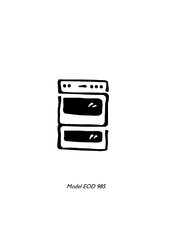 Electrolux EOD985B Manual