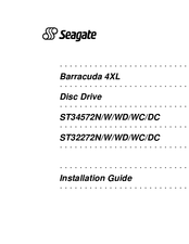 Seagate ST34572W Installation Manual