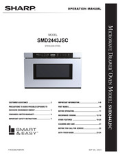 Sharp Microwave Drawer SMD2443JSC Operation Manual