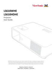 ViewSonic LS610WHE User Manual