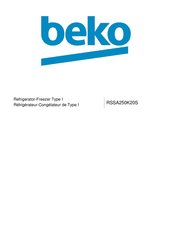 Beko RSSA250K20S Instructions Manual