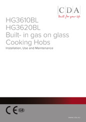 CDA HG3620BL Instructions For Installation, Use And Maintenance Manual