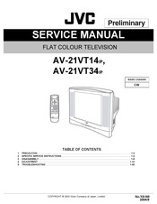 JVC AV-21VT34 Service Manual