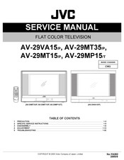 JVC AV-29VA15 Service Manual