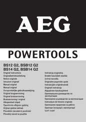Aeg BSB14 G2 Original Instructions Manual