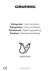 Grundig GSMI25740FN User Instructions