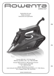Rowenta DW5197 Instructions For Use Manual