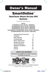 Tripp Lite SmartOnline SU2200RTXL2UA Owner's Manual
