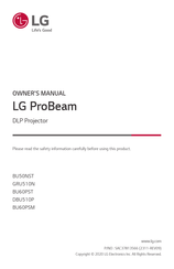 LG ProBeam BU60PST Owner's Manual
