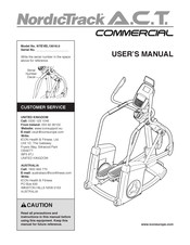 NordicTrack A.C.T. COMMERCIAL NTEVEL13016.0 User Manual