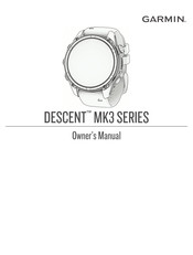 Garmin DESCENT MK3 Series Owner's Manual