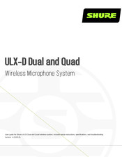 Shure ULXD2/B87A-K51 Manual