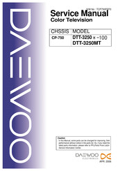 Daewoo DTT-3250MT Service Manual