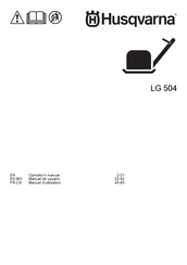 Husqvarna LG 504 Operator's Manual