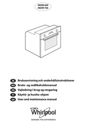 Whirlpool AKZM 660 User And Maintenance Manual
