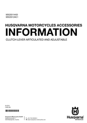 Husqvarna 90502931244C1 Information