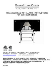 EarthStone 110-DUE-PA Installation Instructions Manual