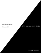 Edimax ECS1100 Series Web Management Manual