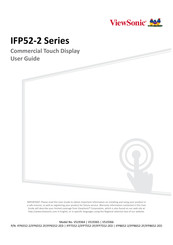ViewSonic ViewBoard IFP52-2 Series User Manual