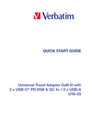 Verbatim UTA-05 Quick Start Manual