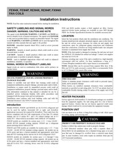 Carrier FXM4X3600 Installation Instructions Manual