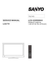 Sanyo LCD-32XR9DKH Service Manual
