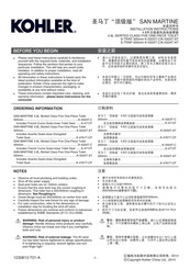 Kohler SAN MARTINE K-5504T-C Installation Instructions Manual