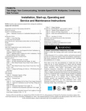 Bryant PG96VTA Installation, Start-Up, Operating And Service And Maintenance Instructions