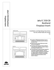 Jøtul C550 CB Installation And Operating Instructions Manual