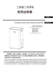 Mitsubishi MDC25W-H User Manual