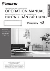 Daikin FTKZ25VVMV Operation Manual