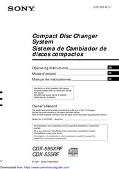 Sony CDX-555RF Operating Instructions Manual