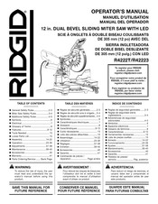 RIDGID R4222T Operator's Manual