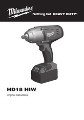 Milwaukee HD18 HIW Original Instructions Manual