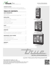 True GDM-72 Installation Manual
