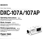 Sony Hyper HAD DXC-107A Operating Instructions Manual