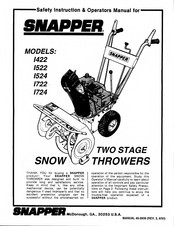 Snapper I724 Manual