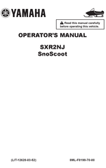 Yamaha SnoScoot SXR2NJ Operator's Manual