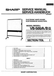 Sharp VB-500/A/BG Service Manual