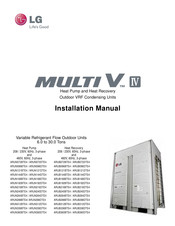 LG MULTI V ARUN288BTE4 Installation Manual