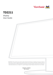 ViewSonic TD2211 User Manual