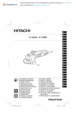 Hitachi Koki G 13SB3 Handling Instructions Manual