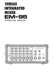 Yamaha EM-95 Operating Manual