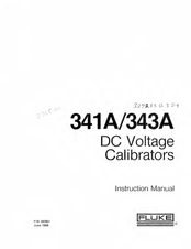 Fluke 341A Instruction Manual