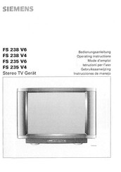 Siemens FS 235 V4 Operating Instructions Manual