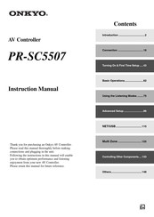 Onkyo PR-SC5507 Instruction Manual