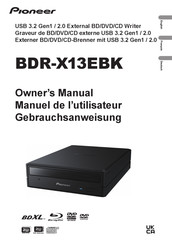 Pioneer BDR-X13EBK Owner's Manual