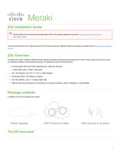 Cisco Meraki Z3C Installation Manual